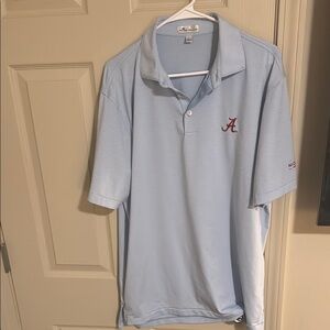 Nike Men's Light Blue Polo Shirt
